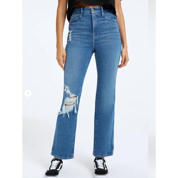 GOOD AMERICAN NWT Good Curve Straight in Blue312 // 16 - Picture 1 of 14